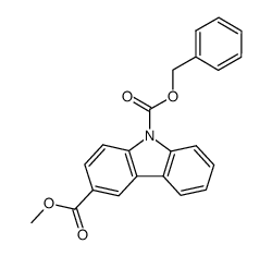 9-benzyl 3-methyl 9H-carbazole-3,9-dicarboxylate结构式