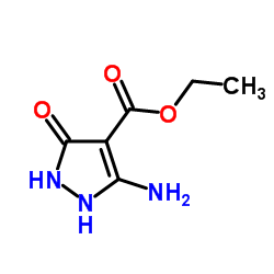 Ethyl 5-amino-3-oxo-2,3-dihydro-1H-pyrazole-4-carboxylate Structure