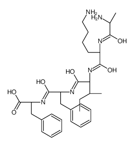 (2S)-2-[[(2S)-2-[[(2S,3S)-2-[[(2S)-6-amino-2-[[(2S)-2-aminopropanoyl]amino]hexanoyl]amino]-3-methylpentanoyl]amino]-3-phenylpropanoyl]amino]-3-phenylpropanoic acid Structure
