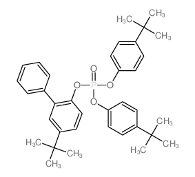 Phosphoric acid,5-(1,1-dimethylethyl)[1,1'-biphenyl]-2-yl bis[4-(1,1-dimethylethyl)phenyl]ester (9CI) Structure