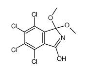 4,5,6,7-tetrachloro-3,3-dimethoxy-2H-isoindol-1-one Structure