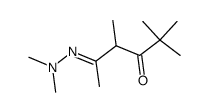 Acetylpinakolin-dimethylhydrazon结构式