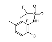 N-(2-chloro-5-methylphenyl)-1,1,1-trifluoromethanesulfonamide结构式