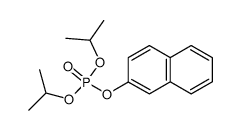 Phosphoric acid diisopropyl ester naphthalen-2-yl ester Structure