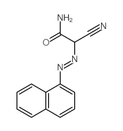 Acetamide, 2-cyano-2-[2-(1-naphthalenyl)diazenyl]-结构式