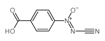 Benzoic acid,4-(2-cyano-1-oxidodiazenyl)- Structure