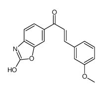 6-[(E)-3-(3-methoxyphenyl)prop-2-enoyl]-3H-1,3-benzoxazol-2-one Structure