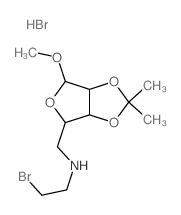 2-bromo-N-[(2-methoxy-7,7-dimethyl-3,6,8-trioxabicyclo[3.3.0]oct-4-yl)methyl]ethanamine结构式