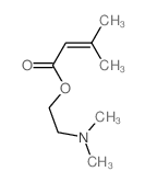 2-dimethylaminoethyl 3-methylbut-2-enoate Structure