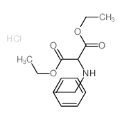 Propanedioic acid,2-[(phenylmethyl)amino]-, 1,3-diethyl ester, hydrochloride (1:1) structure