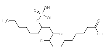 9,10-dichloro-12-(phosphonooxy)octadecanoic acid Structure