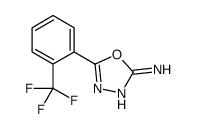 5-[2-(trifluoromethyl)phenyl]-1,3,4-oxadiazol-2-amine结构式
