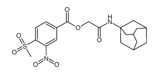2-(adamantan-1-ylamino)-2-oxoethyl 4-(methylsulfonyl)-3-nitrobenzoate结构式