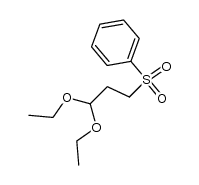 (3,3-diethoxy-propane-1-sulfonyl)-benzene结构式