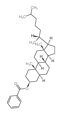 Cholestan-3-ol, benzoate, (3.beta., 5.alpha.)- Structure