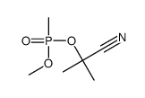 2-[methoxy(methyl)phosphoryl]oxy-2-methylpropanenitrile结构式