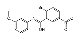 2-bromo-N-(3-methoxyphenyl)-5-nitrobenzamide Structure