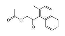 acetic acid 2-(2-methyl-naphthalen-1-yl)-2-oxo-ethyl ester结构式