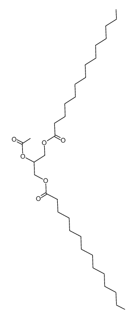 2-acetyl-1,3-dimyristoyl-glycerol结构式