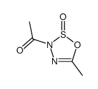 3H-1,2,3,4-Oxathiadiazole, 3-acetyl-5-methyl-, 2-oxide (9CI) Structure