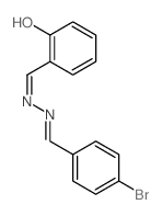 Benzaldehyde, 2-hydroxy-, 2-[(4-bromophenyl)methylene]hydrazone picture