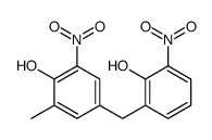 4-[(2-hydroxy-3-nitrophenyl)methyl]-2-methyl-6-nitrophenol Structure