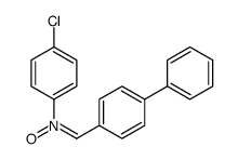 N-(4-chlorophenyl)-1-(4-phenylphenyl)methanimine oxide Structure