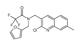 Acetamide, N-[(2-chloro-7-methyl-3-quinolinyl)methyl]-2,2,2-trifluoro-N-(2-furanylmethyl)- (9CI)结构式