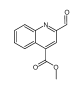 2-formyl-quinoline-4-carboxylic acid methyl ester结构式