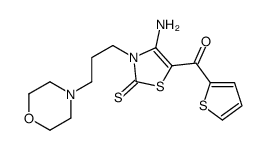 Methanone, [4-amino-2,3-dihydro-3-[3-(4-morpholinyl)propyl]-2-thioxo-5-thiazolyl]-2-thienyl- (9CI)结构式