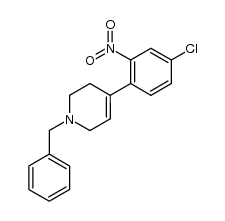 1-benzyl-4-(4-chloro-2-nitrophenyl)-1,2,3,6-tetrahydropyridine结构式