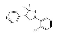 4-[5-(2-chlorophenyl)-2,2-dimethyl-3,4-dihydropyrrol-3-yl]pyridine Structure