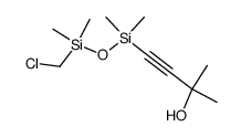 4-(3-Chloromethyl-1,1,3,3-tetramethyl-disiloxanyl)-2-methyl-but-3-yn-2-ol Structure