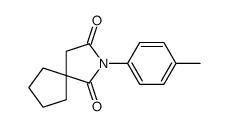 2-(4-methylphenyl)-2-azaspiro[4.4]nonane-1,3-dione结构式