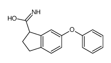 6-phenoxy-2,3-dihydro-1H-indene-1-carboxamide Structure