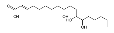 9,12,13-trihydroxyoctadec-2-enoic acid Structure