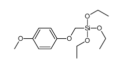 triethoxy-[(4-methoxyphenoxy)methyl]silane结构式