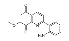 2-(2-aminophenyl)-7-methoxyquinoline-5,8-dione Structure