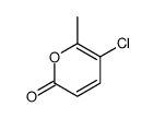 5-chloro-6-methylpyran-2-one Structure