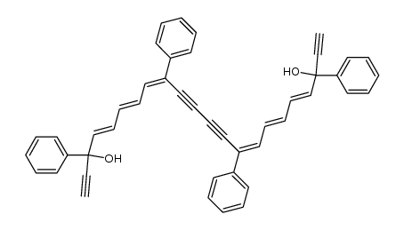 3,9,14,20-Tetraphenyl-docosahexaen-4,6,8,14,16,18-tetrain-1,10,12,21-diol-(3,20) Structure