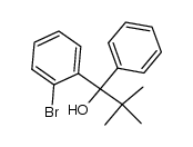 1-(2-bromophenyl)-2,2-dimethyl-1-phenylpropan-1-ol Structure
