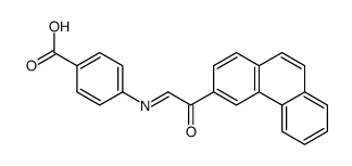 4-[(2-oxo-2-phenanthren-3-ylethylidene)amino]benzoic acid结构式