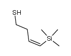 (Z)-4-trimethylsilylbut-3-en-1-thiol结构式