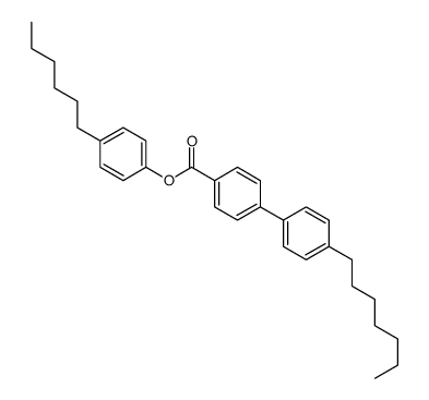 (4-hexylphenyl) 4-(4-heptylphenyl)benzoate Structure
