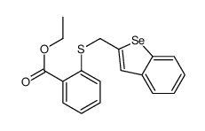 ethyl 2-(1-benzoselenophen-2-ylmethylsulfanyl)benzoate结构式