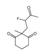 2-(2-fluoro-3-oxobutyl)-2-methylcyclohexane-1,3-dione结构式