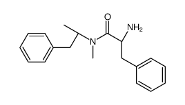 (2S)-2-amino-N-methyl-3-phenyl-N-[(2S)-1-phenylpropan-2-yl]propanamide结构式