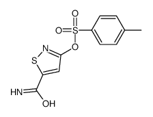 (5-carbamoyl-1,2-thiazol-3-yl) 4-methylbenzenesulfonate结构式