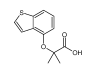 2-(1-benzothiophen-4-yloxy)-2-methylpropanoic acid Structure