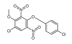 1-chloro-4-(4-chlorophenoxy)-2-methoxy-3,5-dinitrobenzene结构式